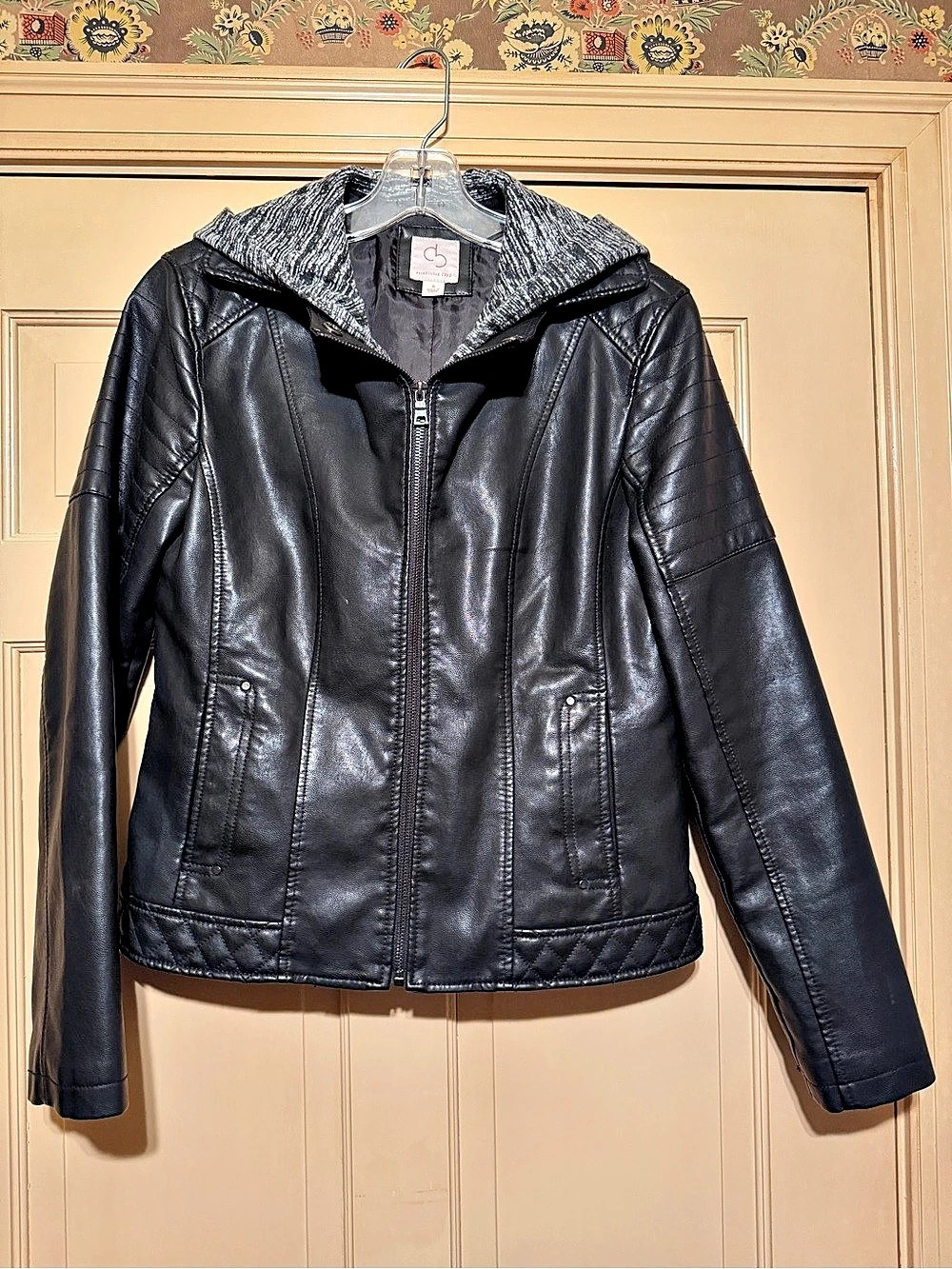 Women's Black Hooded Jacket Like New
